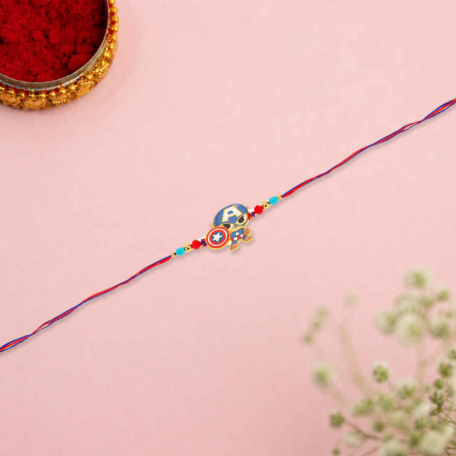 Kids Rakhi | Captain America Pendant | Marvel | Pack of 1 | Hamleys