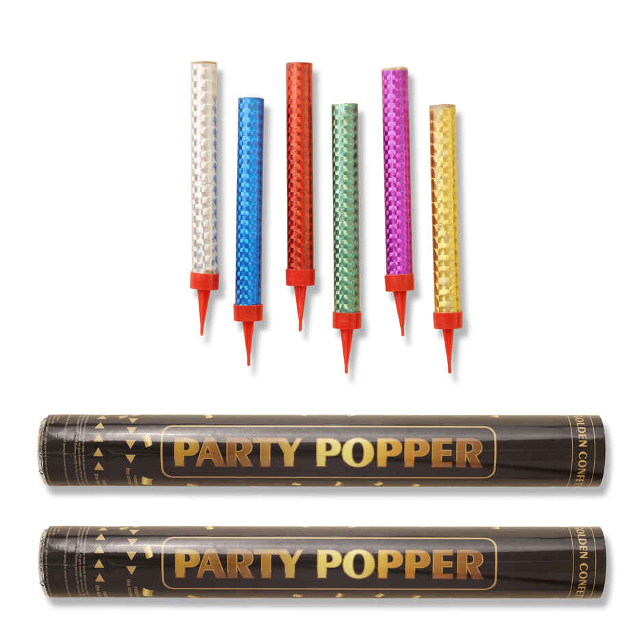 Sparkling Candles Birthday Poppers Set | Propcon