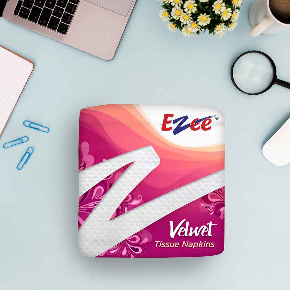 Ezee Velvet Tissue Paper Napkins | 100 Sheets