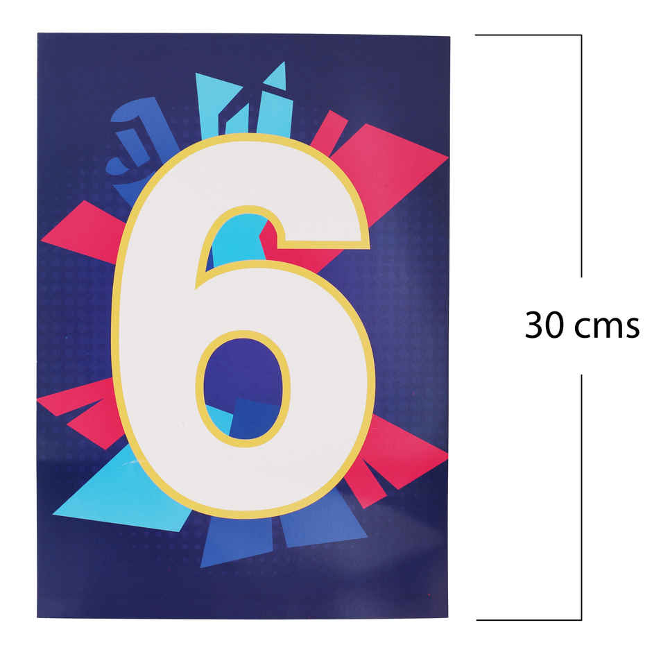 4 and 6 Posters | Boundary Placards for Cricket Match Parties & Fan Cheering | Propcon