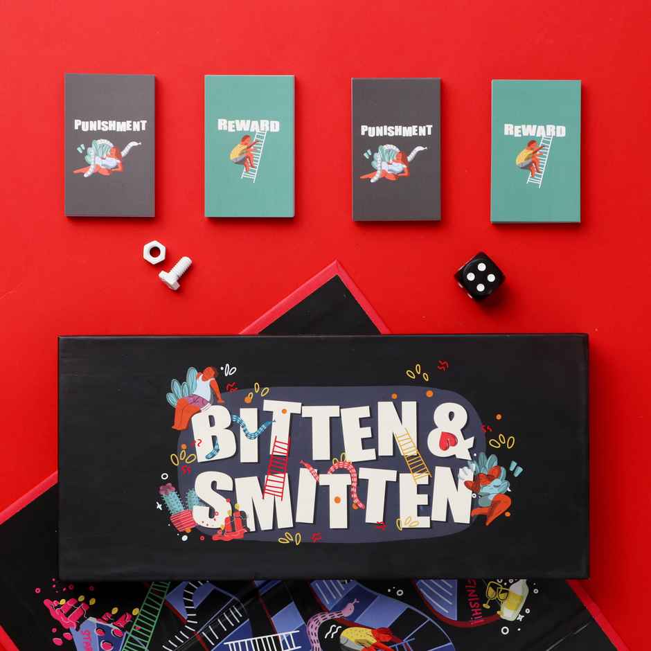Bitten & Smitten Naughty Snakes & Ladders by Propcon | Adult Games & Accessories | Party Needs