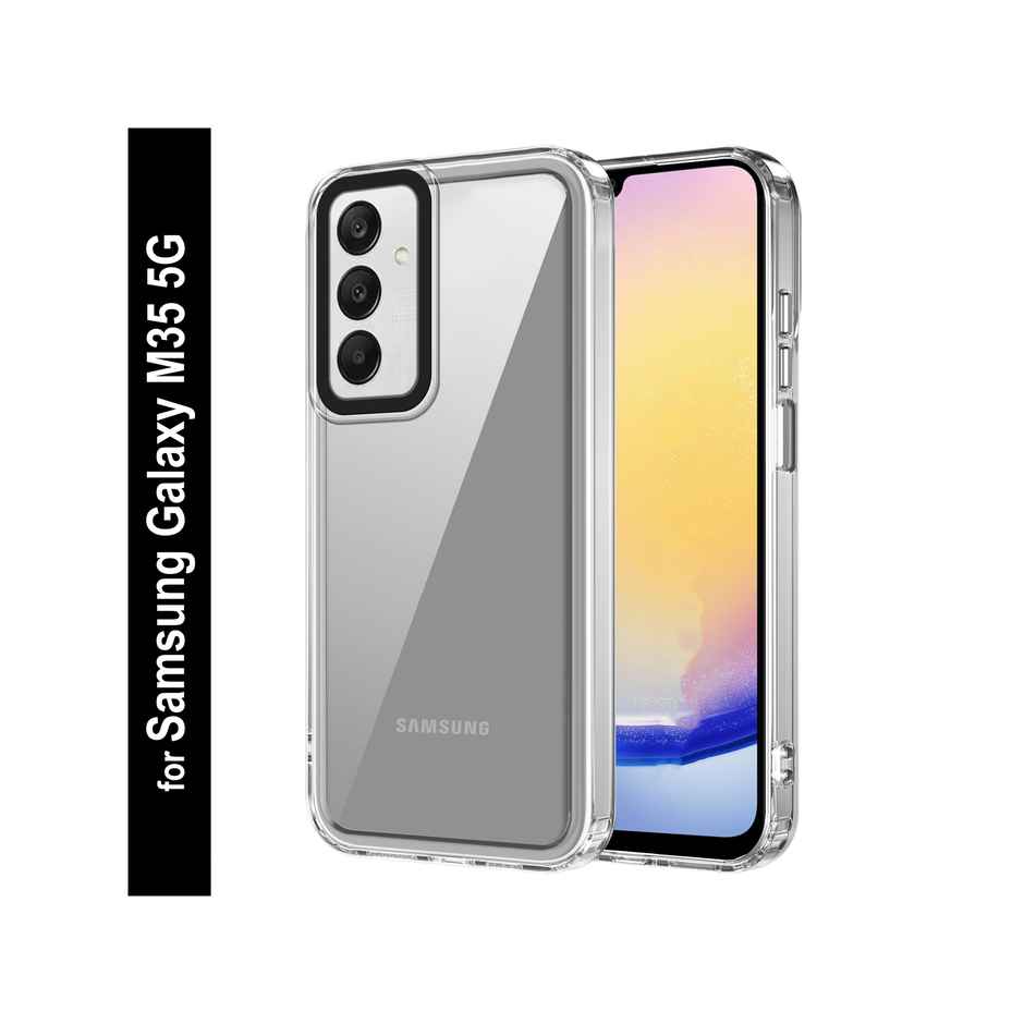 Zapcase Back Cover for Samsung Galaxy M35 5G | Space-Clear