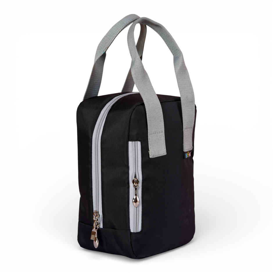 HOOM Solid Colour Lunch Bag with Met-PET Insulation & Front Pocket | Fresh and Warm for Longer