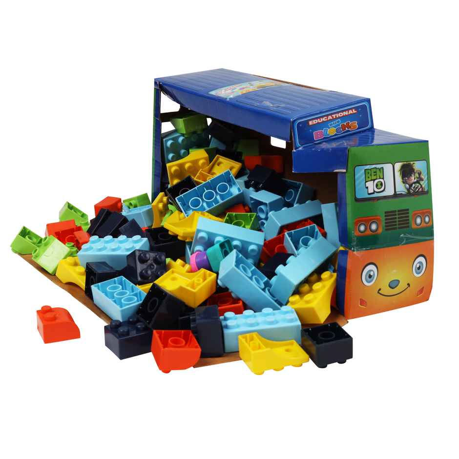 Toyzone Ben 10 Educational Bus Blocks 111 Piece