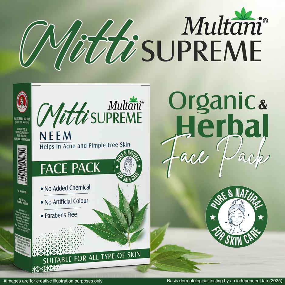 Multani Mitti Neem Face Pack | Help In Acne and Pimple Free Skin