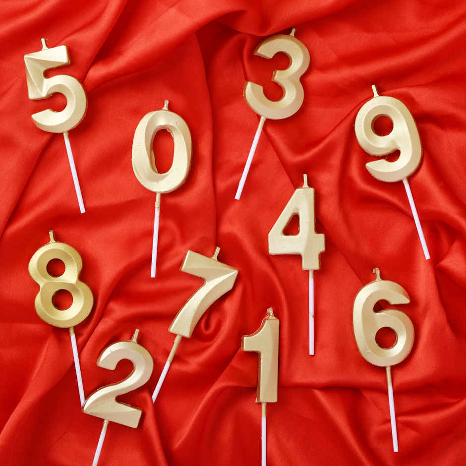 Birthday Number Candles 0-9 Set for Cake Decoration | Propcon