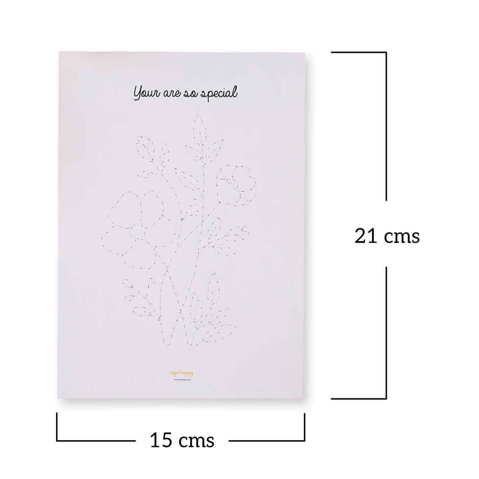DIY Embroidery Greeting Card Kit | Craft Gift | Happy Mail