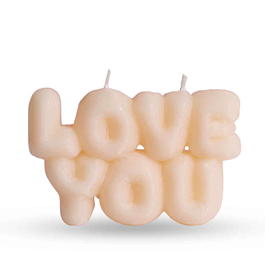 Love You Candle | Premium Valentine Gift for Partners | Oye Happy