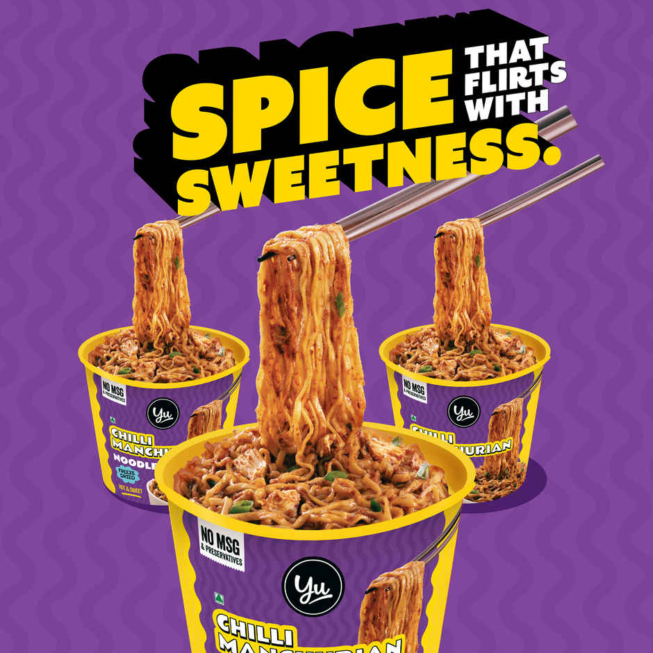 Yu Chilli Manchurian Instant Cup Noodles Combo