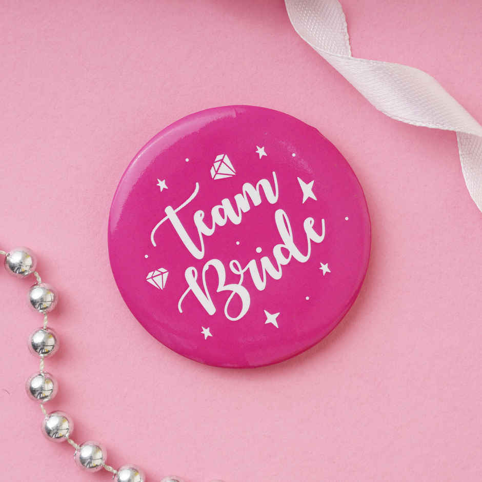 Team Groom Bride Badge Multicolour | Propcon