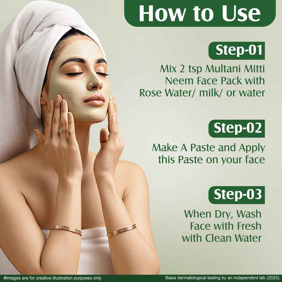 Multani Mitti Neem Face Pack | Help In Acne and Pimple Free Skin