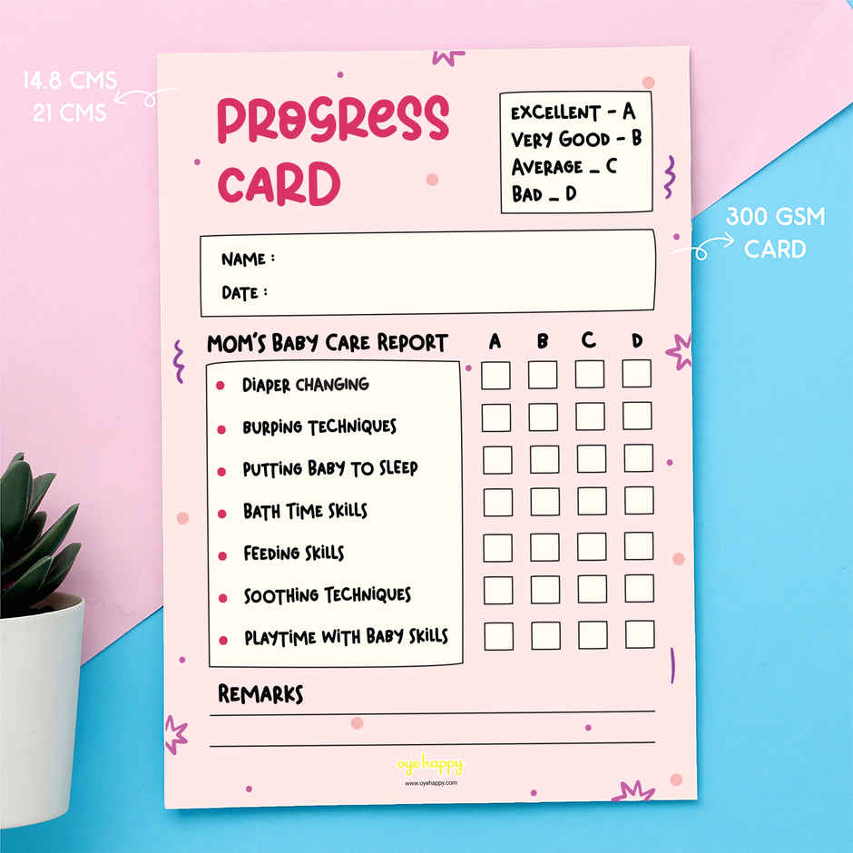 Report Card for New Moms | Oye Happy