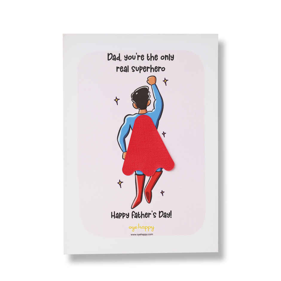 Superdad Greeting Card | Oye Happy