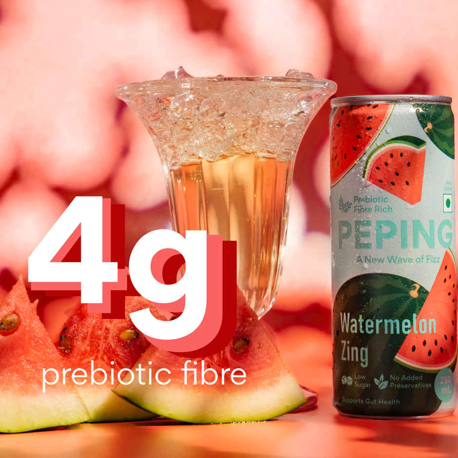 Peping Prebiotic Fizzy Drink | Watermelon Zing