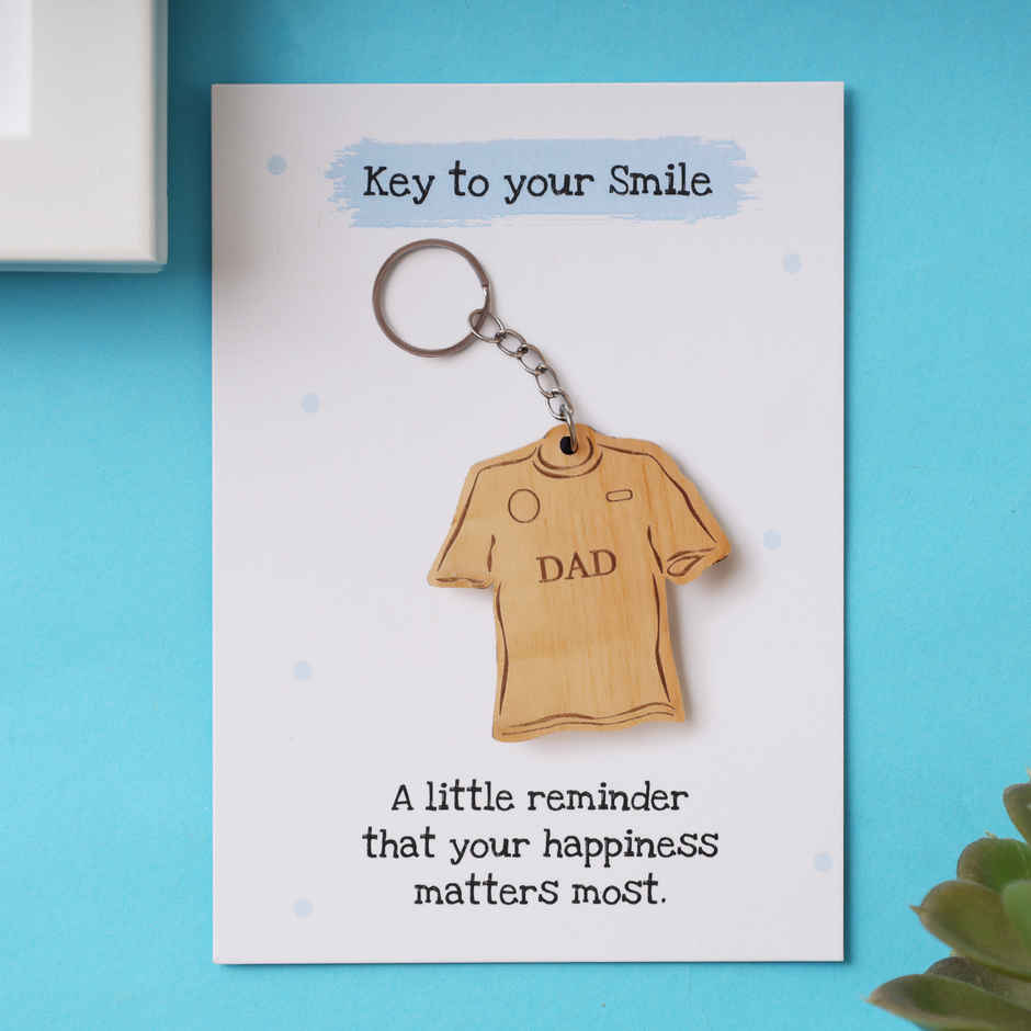 Dad T-Shirt Keychain | Oye Happy