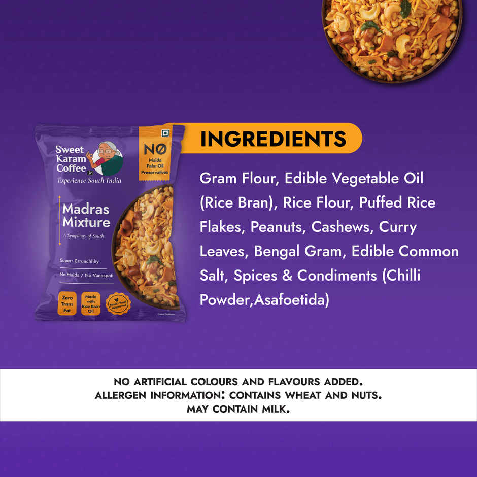 Sweet Karam Coffee Special Madras Mixture | No Palm Oil, No Preservatives