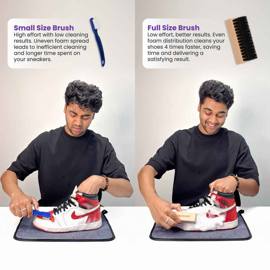 Sneakare Quick Shoe Cleaning Kit with Microfiber Towel