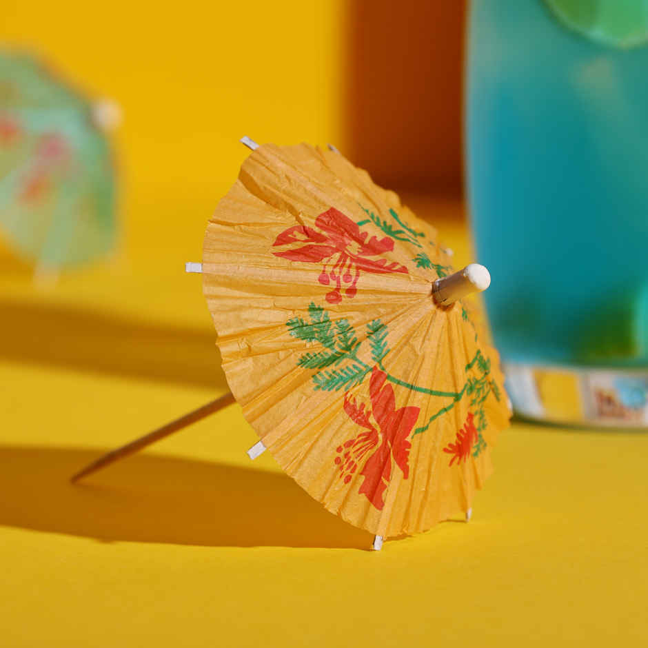 Cocktail Umbrella Toothpicks for Drink & Food Decoration | Pack of 10 | Multicolor | Party Needs | Propcon