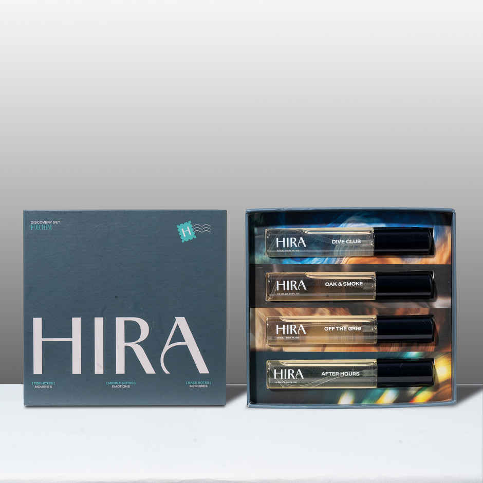 HIRA Discovery Set for Him | EDP | Dive Club, Oak & Smoke, Off The Grid, After Hours