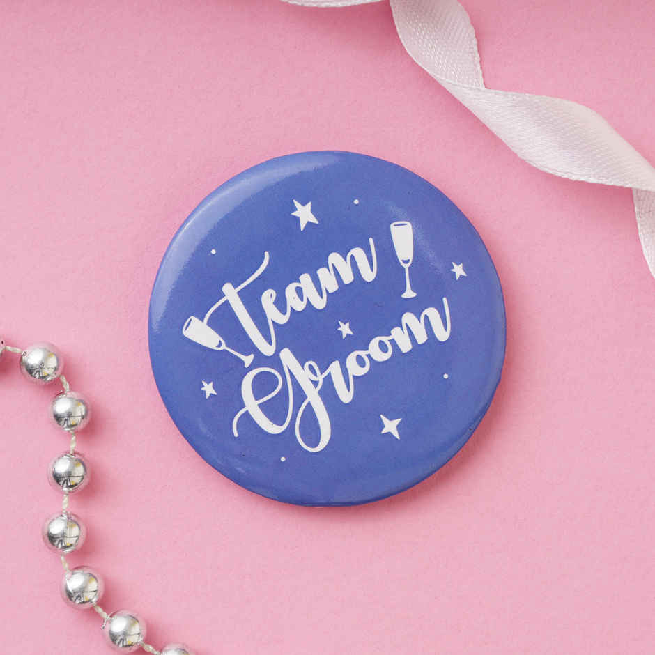 Team Groom Bride Badge Multicolour | Propcon