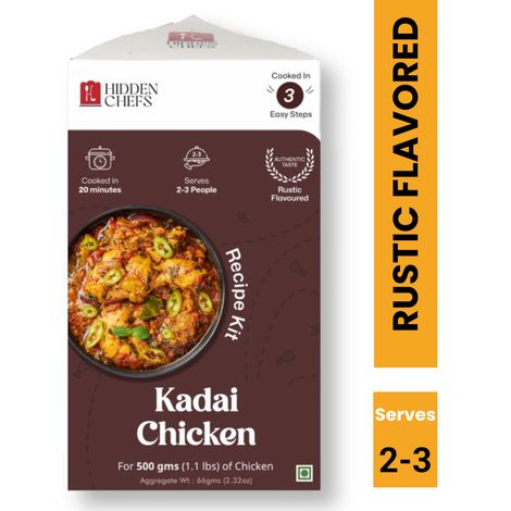 Hidden Chefs Kadai Chicken Recipe Kit