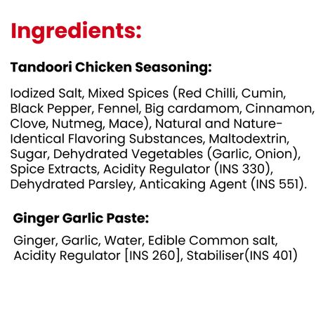 Hidden Chefs Tandoori Chicken Recipe Kit