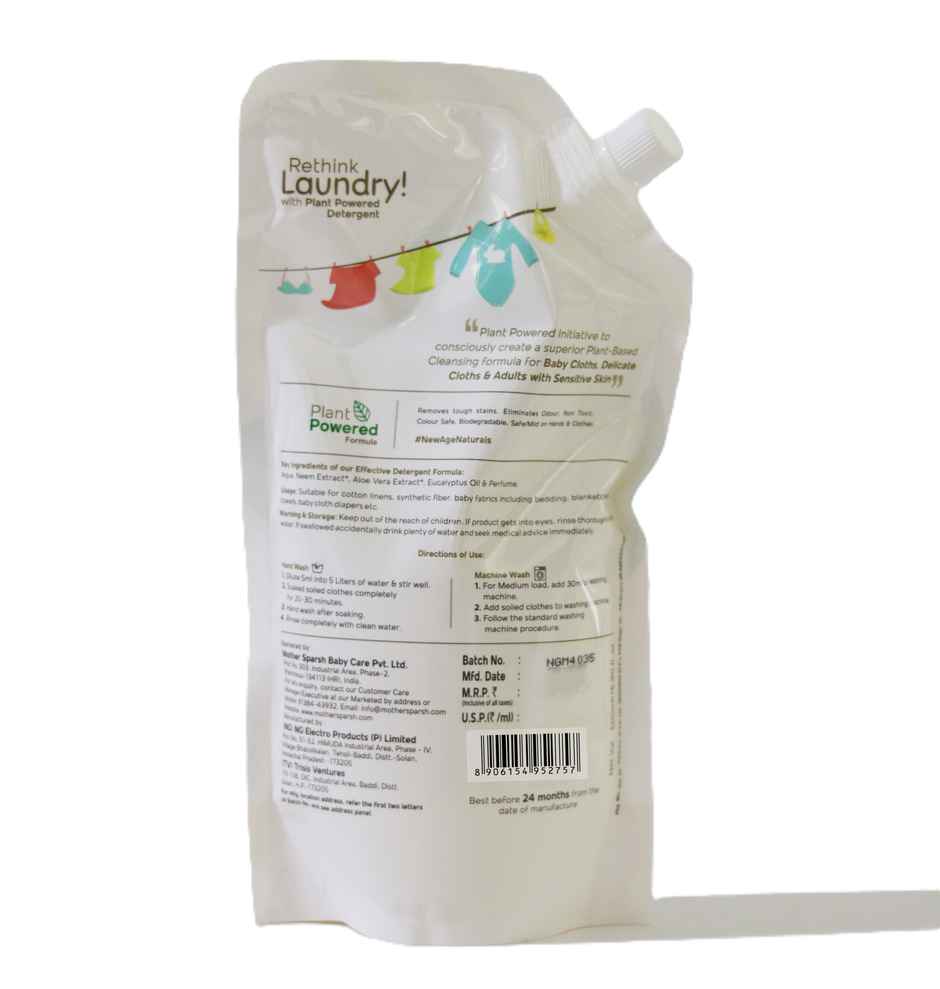 Mother Sparsh Plant Powered Baby Laundry Detergent Refill Pack