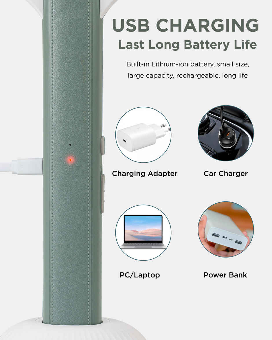 Killato Weird Wolf 2 In 1 UV Light Electric Mosquito Racquet | WHite & Green