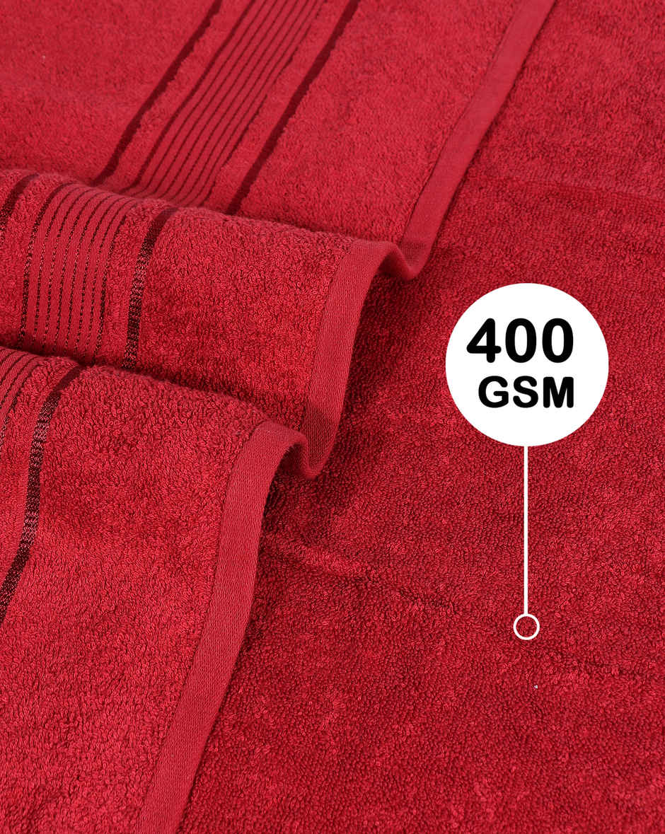 Dream Living Pure Cotton Hand Towel 400 Gsm | Maroon - 40 x 60 cm