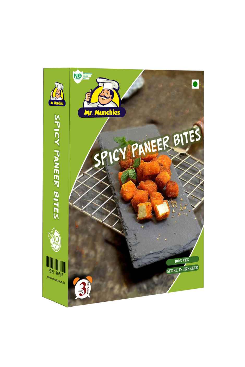Mr. Munchies Spicy Paneer Bites