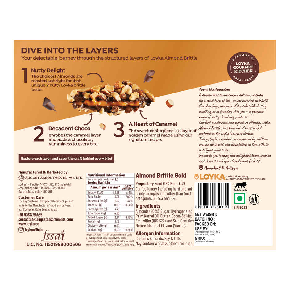 Loyka Almond Brittle Gold Box