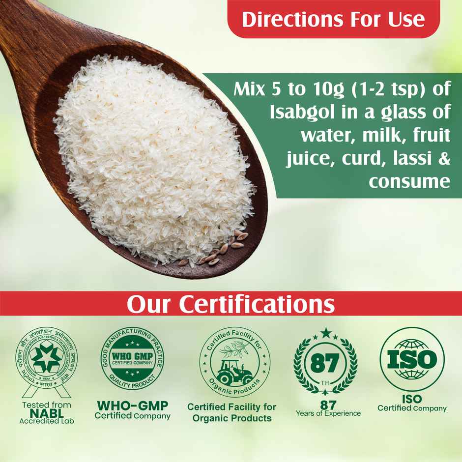 Multani Essentials Isabgol Psyllium Husk Powder| Manage Constipation