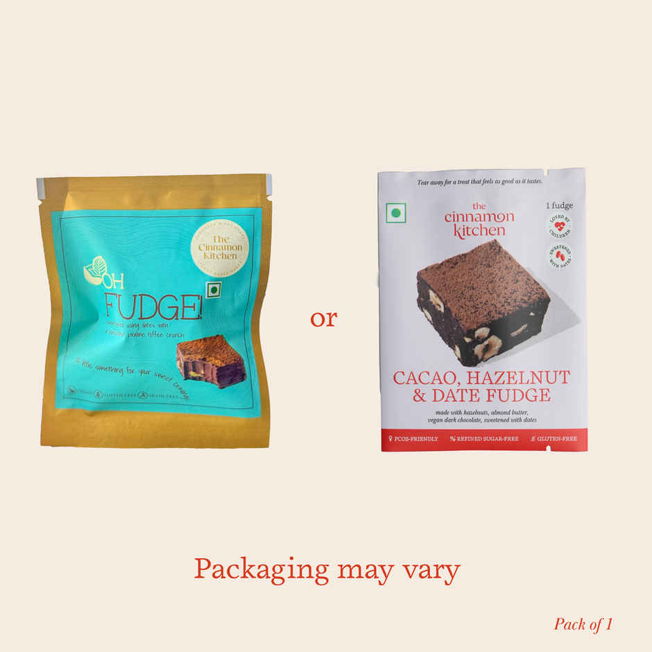 The Cinnamon Kitchen Cacao, Hazelnut & Date Fudge Brownie