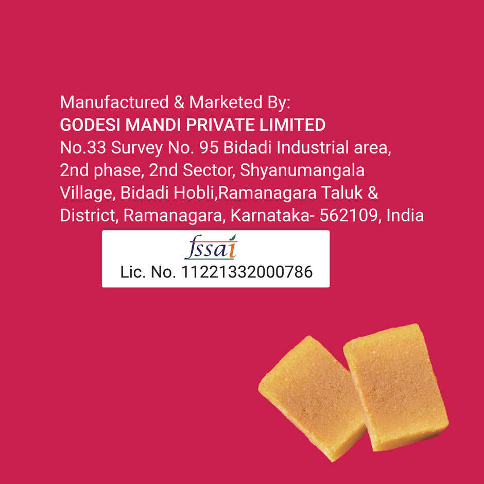 Mysore Pak | Sweets By Go Desi (200g) & Go Desi Milk Malai Peda (200g) Combo