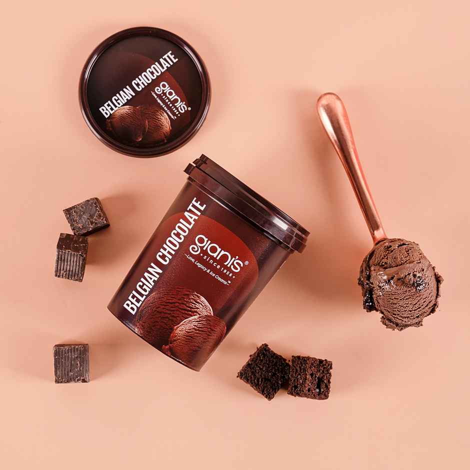 Giani's Belgian Chocolate Ice Cream Tub | Rich & Enjoyable