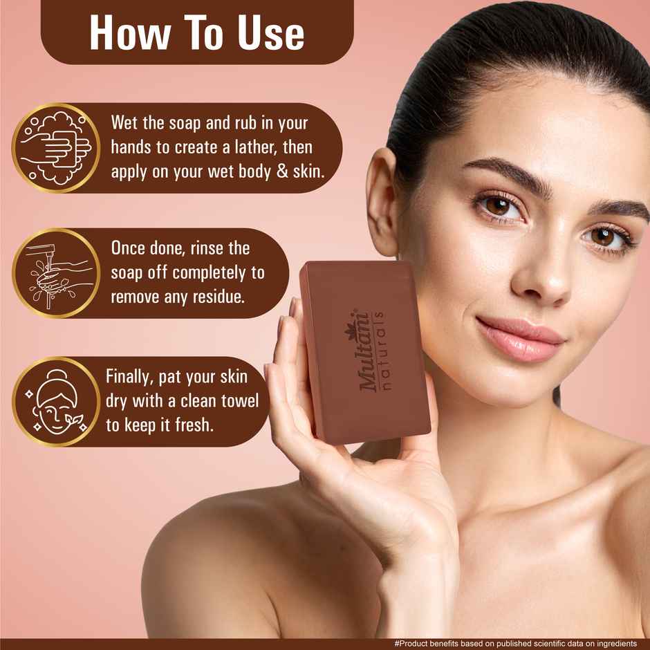 Multani Natural 1% Kojic Acid and Haldi Chandan Handmade Soap