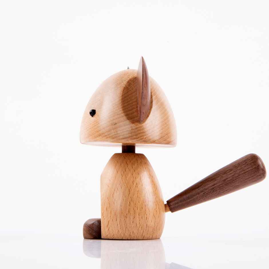 Gibox Handcrafted Wooden Cute Cat Small | Teachers Day Special