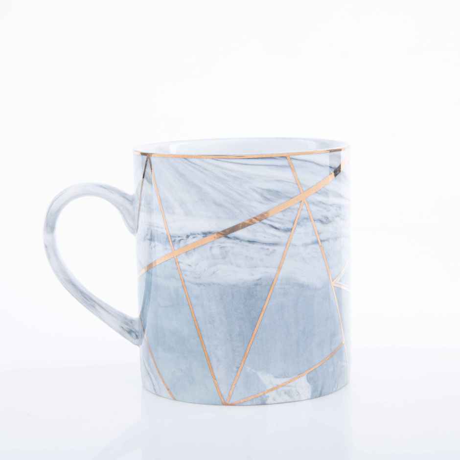 Coffee Mug Marble And Gold Rim | Gray | Gibox