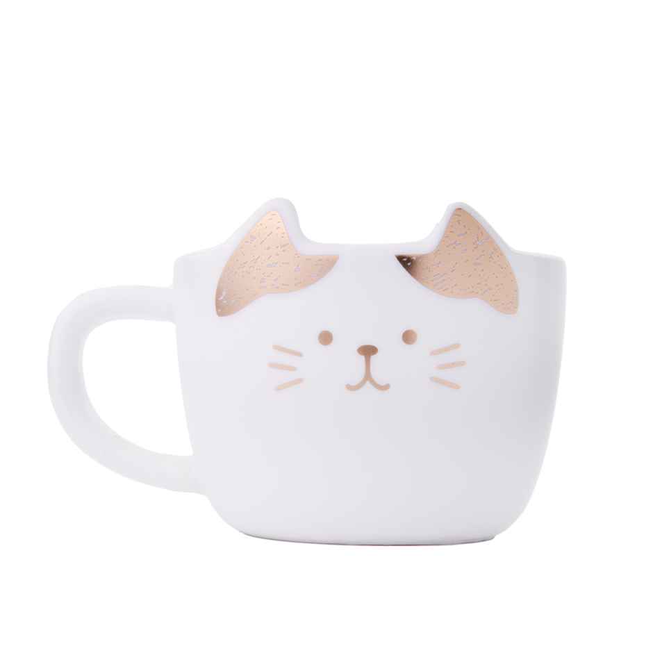 Cat Afternoon Tea Saucers Set | White | Gibox
