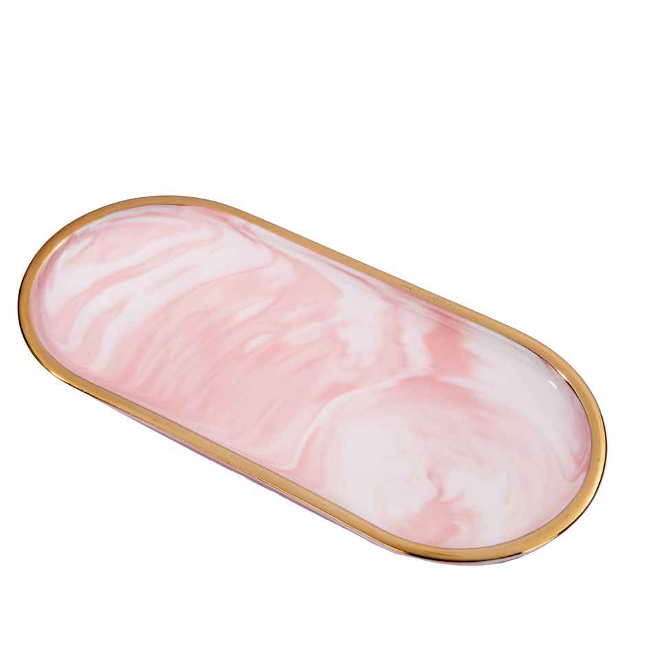 Gibox Small Tray Ceramic Tray Pink