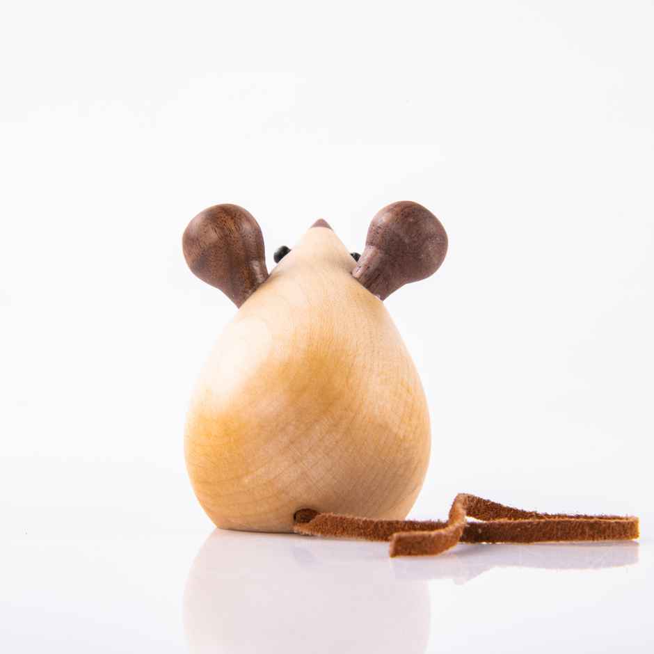 Gibox Handcrafted Wooden Mouse White