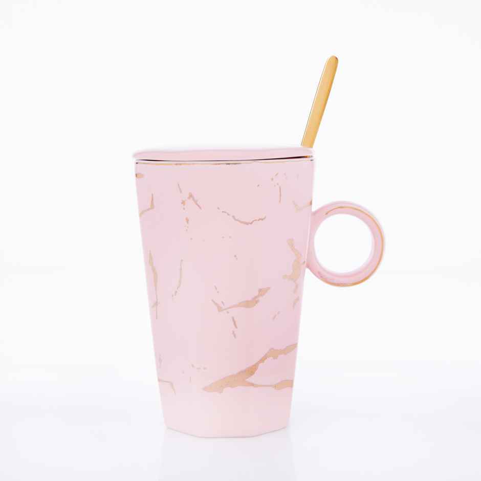 Gibox Frosting Mug Ceramic Marble Set Pink-