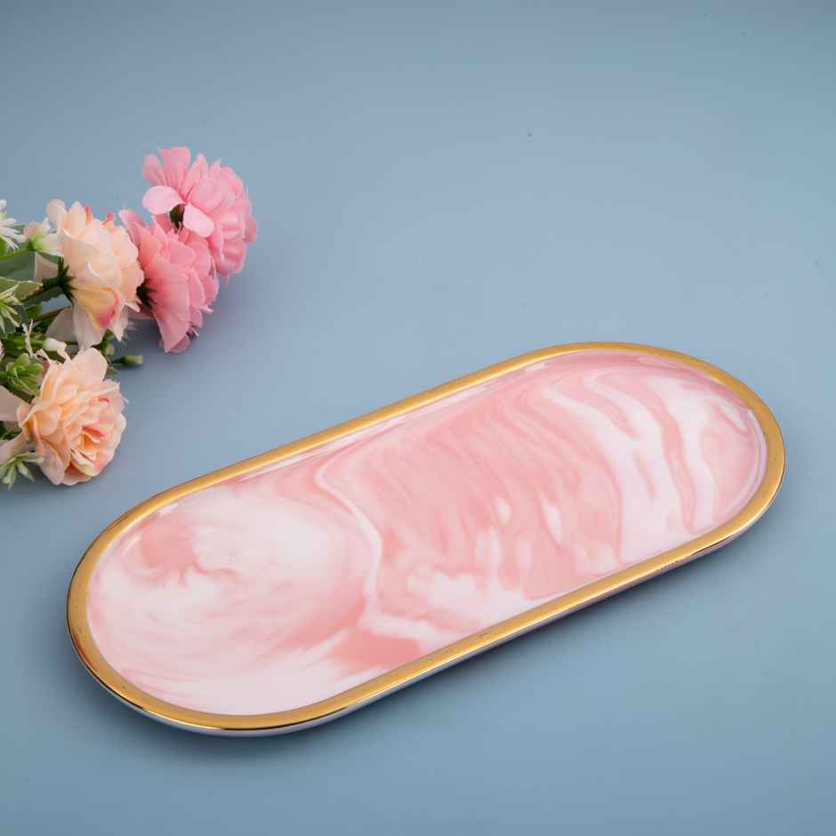 Gibox Large Tray Ceramic Tray Pink
