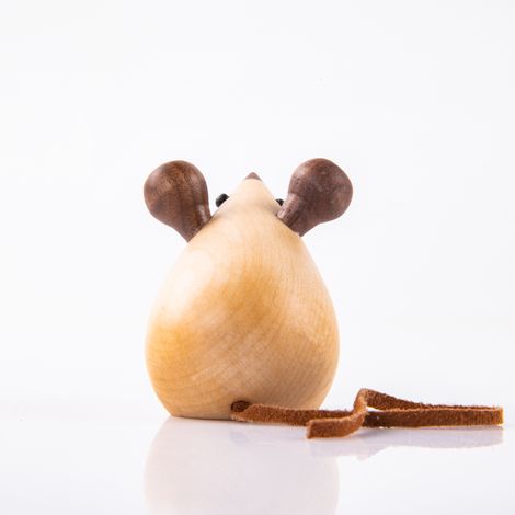 Gibox Handcrafted Wooden Mouse White