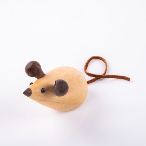 Gibox Handcrafted Wooden Mouse White