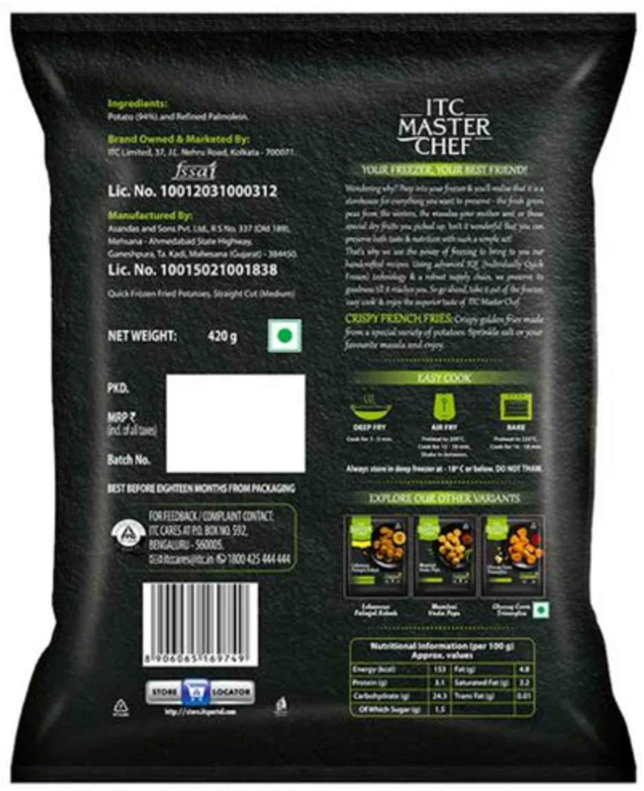 ITC Master Chef Crispy French Fries | No Added Preservatives Combo