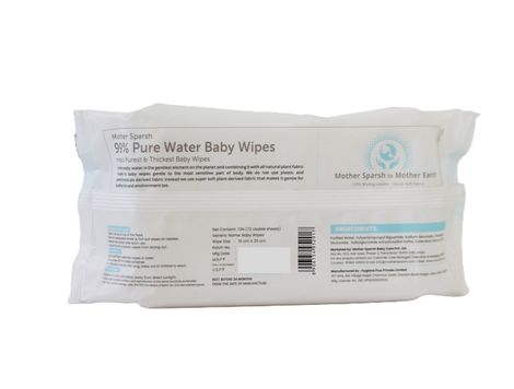 Mother Sparsh Baby Wipes (99% Pure Water Unscented)