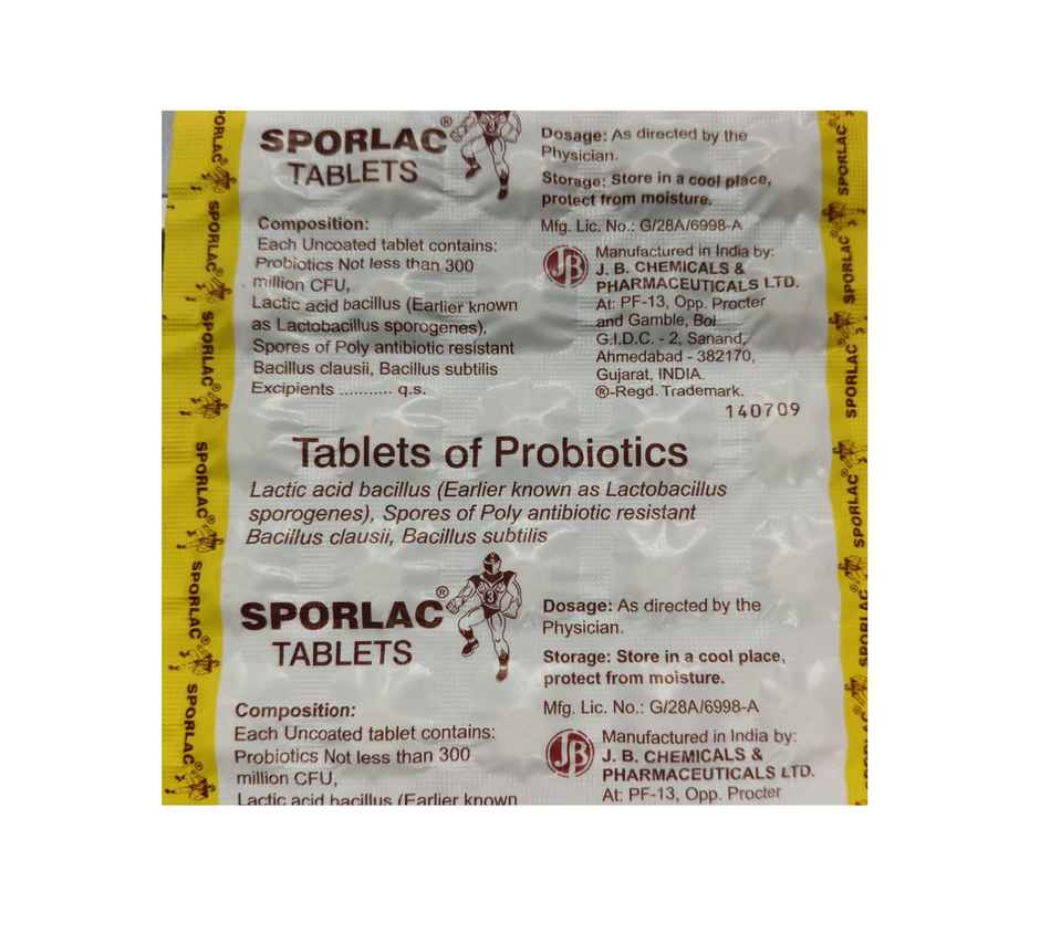 Sporlac with Probiotics Tablet