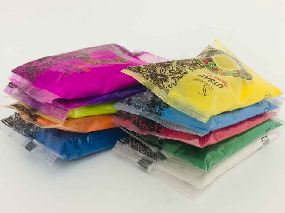 Eco Friendly Rangoli Colours Assorted