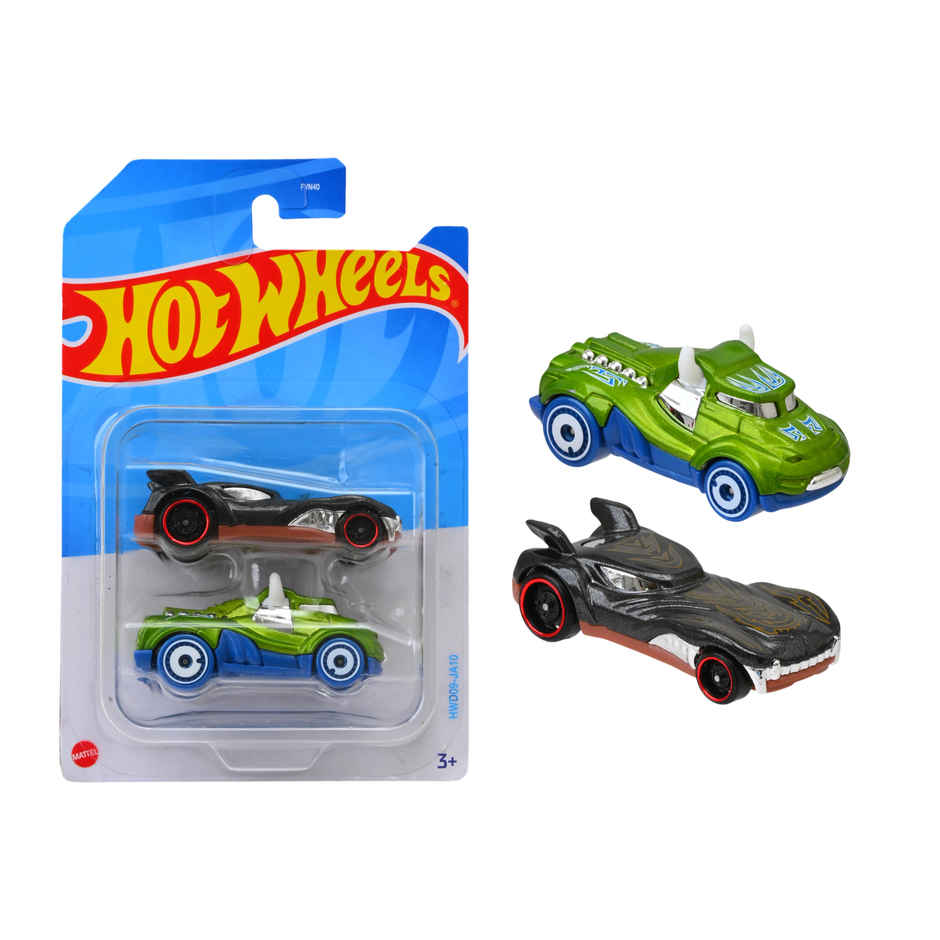 Hot Wheels 2-Car Pack of 1:64 Scale VehiclesTheme-HWD09